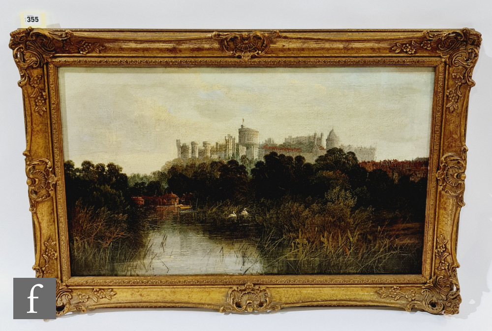ATTRIBUTED TO J. R. ALLEN (LATE 19TH CENTURY) - A view of Windsor Castle, oil on canvas, bears false