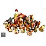 A collection of assorted Royal Worcester birds to include a jay 3248, woodpecker 3249, wren 3198,