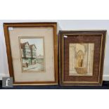 N. McCONNELL (EARLY 20TH CENTURY) - 'Frankwell, Shrewsbury', watercolour, signed, framed, 26cm x