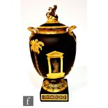 A later 20th Century Wedgwood Masterpiece Collection Pegasus Vase, after the 18th Century