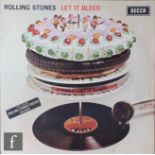 A collection of three Rolling Stones LPs to include, 'Let It Bleed' LK 5025, Mono, red inner,