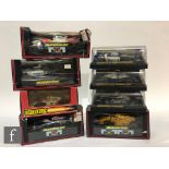 Eight assorted Scalextric / Superslot slot cars, to include C129 March Ford 240, C135 Elf Tyrrell