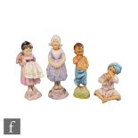 Four Royal Worcester Freda Doughty figures from the Children of the World series, comprising Holland