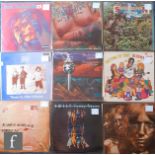 A collection of nine rock and prog rock LPs, to include Ten Years After, 'Ssssh', SML 1052,