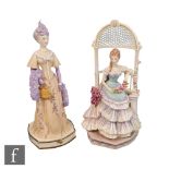 Two boxed limited edition Royal Worcester lady figurines from the Victorian Series modelled by