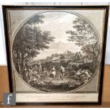 J. ALIAMET AFTER VERNET - 'Rivage pres de Trivoli', engraving, framed, 46cm x 56cm, frame size