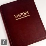 A 1965 autographed visitor book, this book was used for the Grand Hotel, Birmingham re-opening on