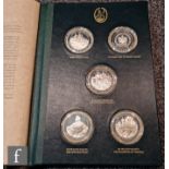 A folder of eighteen Elizabeth II silver proof medallions The Mountbatten Medallic history of