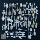 A parcel lot of assorted Canadian silver souvenir teaspoons to include Quebec, Montreal and other