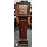 An 18th Century 30-hour longcase clock movement, the brass face inscribed Thomas Brown Birmingham,
