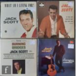 An autographed collection of four Jack Scott 1960s LPs, American and British releases, to include
