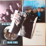 A collection of five Rolling Stones LPs, to include 'Sticky Fingers', COC 59100, zip sleeve with