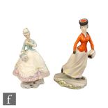 Two boxed limited edition Royal Worcester lady figurines from the Victorian Series modelled by