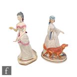 Two boxed limited edition Royal Worcester lady figurines from the Victorian Series modelled by