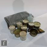 Various film props from '1917', the 2019 film by Sam Mendes, various replica tins of Army and Navy