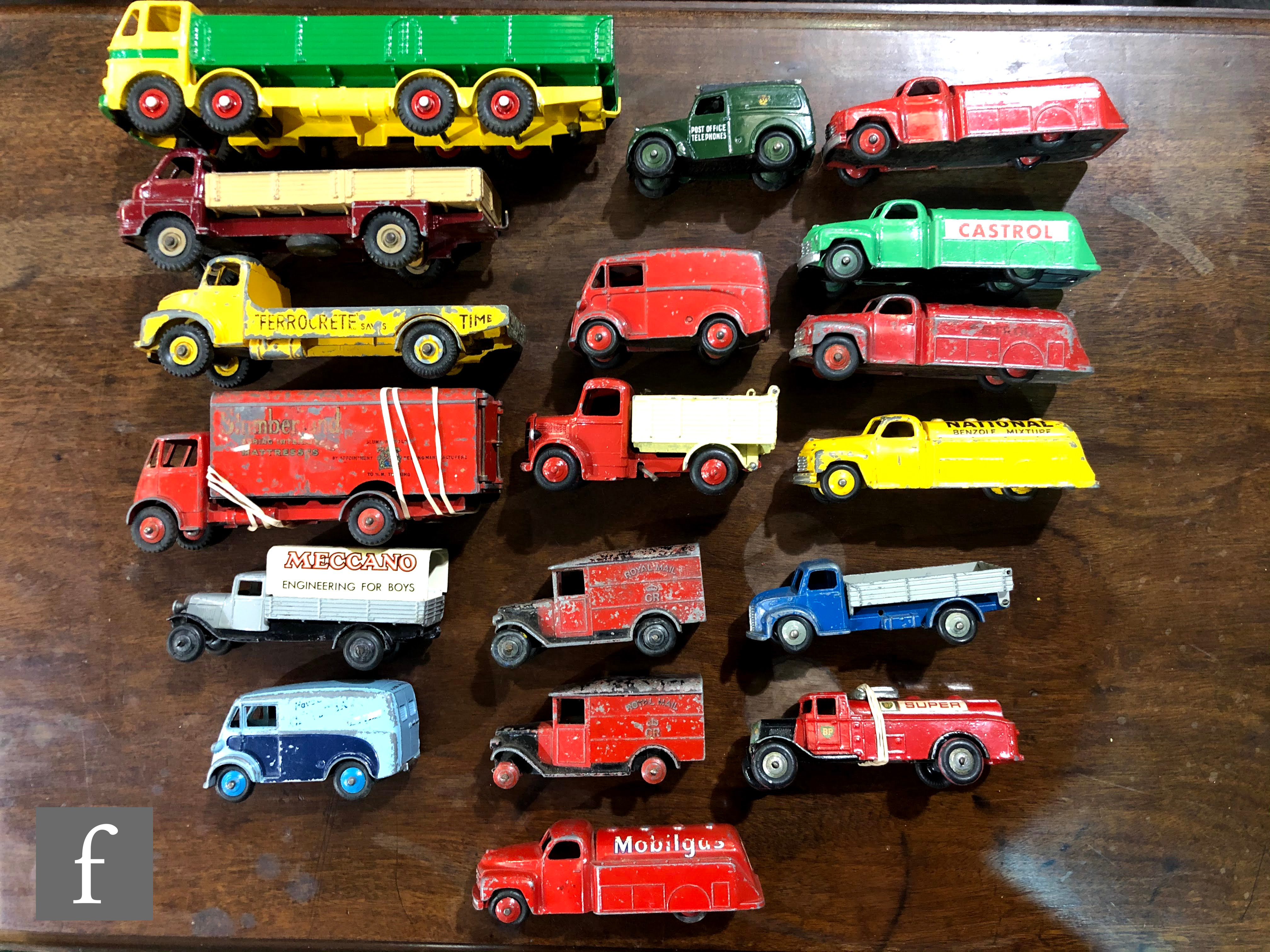 A collection of assorted unboxed and playworn Dinky diecast models, all commercial vehicles, to - Image 2 of 2