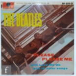 A Beatles LP 'Please, Please Me', first pressing, black and Gold Parlophone label, with Dick James