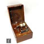 A 19th Century Greenville?s patent shock machine, fitted interior with hand rod attached to the