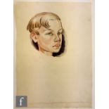 Albert Wainwright (1898-1943) - Portrait study of Douglas Lindley as young boy, bust length,