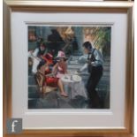 Sheree Valentine Daines (Contemporary) - 'Cafe de Paris', giclee print, signed in pencil and