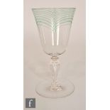 Harry Powell - James Powell & Sons - An early 20th Century Minerbi wine glass, circa 1906, the cup