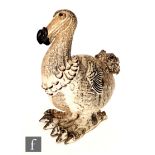 Attributed to Joan Elizabeth Woollard - A hand built sculpture of a dodo with glaze detailing,