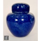 Monart - A 1930s Monart Glass ginger jar, shape Z, of shouldered ovoid form with collar neck and