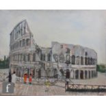 Richard Beer (1928-2017) - 'Colosseum, Rome', oil on canvas, signed, painting from the estate of the