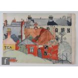 Albert Wainwright (1898-1943) - Christchurch, Nr Bournemouth, a pen, ink and watercolour painting