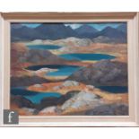 Geoffrey H. Pooley (1908-2006) - An extensive loch scene, oil on board, signed, bears artist's label