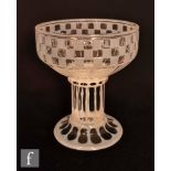 Otto Prutscher - Meyr's Neffe - A 1920s Secessionist champagne coupe of cylindrical form with a