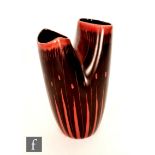 Colin Melbourne - Beswick - A 1950s shape 1457 twin neck vase decorated in a chocolate brown with