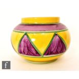 Clarice Cliff - Original Bizarre - A small shape 234 rose bowl circa 1928, hand painted with