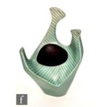 Colin Melbourne - Beswick - A 1950s shape 1394 Trifid vase of asymmetric form, the whole glazed in