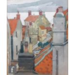 Albert Wainwright (1898-1943) - 'Rooftops - Robin Hood's Bay', watercolour, framed, 27cm x 22cm,