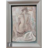 Gerald Meares (1911-1975) - Nude, back view, oil on board, bears Wenlock Fine Art, Shropshire