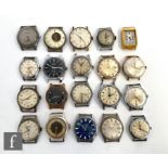 Twenty assorted gentlemen's wrist watches to include Timex, Medana, Omnia and Mertex examples,