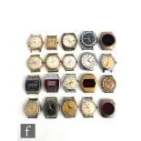Twenty assorted gentleman's wrist watches to include Timex, Ingersoll, Cardinal and Tempest