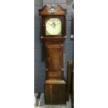 A mid 19th century mahogany longcase clock by W Herbert Ludlow with thirty hour striking movement