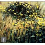 PAUL MARTINEZ FRIAS (CONTEMPORARY) - Flower meadow, oil on board, signed and dated '86, framed, 47cm