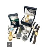A small parcel lot of assorted lady's and gentleman's wrist watches to include Rotary, Tavistock &