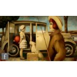 FABIO HURTADO (CONTEMPORARY) - 'Travels with my Aunt', serigraph, signed and numbered 25/45,