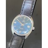 A 1960s gentleman's stainless steel Omega Seamaster Cosmic wrist watch, batons and date facility