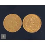 Two Edward VII half sovereigns dated 1907 and 1908. (2)