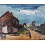 MAURICE DE VLAMINCK (FRENCH, 1876-1958) - 'Le Carrefour', oil on canvas, signed, framed, 33cm x