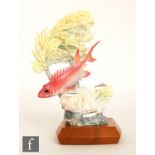 A Royal Worcester Ronald van Ruyckevelt model of a tropical fish titled Squirrelfish (holocentrus