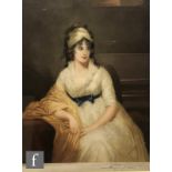 EUGENE JAMES TILY AFTER SIR THOMAS LAWRENCE - Portrait of Mrs Cuthbert, mezzotint, published by