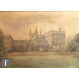 FRANCIS PHILIP BARRAUD (1824-1901) - A view of New College, Oxford, watercolour, signed, framed,