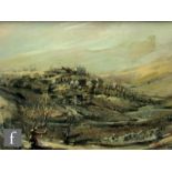 PAUL MARTINEZ FRIAS (CONTEMPORARY) - An extensive sunlit landscape, oil on board, signed and dated