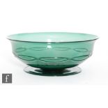 A Murano glass bowl of footed form with baluster form body, attributed to Zecchini Martinuzzi,